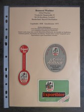 Bieretiketten, Bayern, Bischberg-Trosdorf, Brauerei Wachter