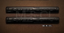 2 X 3D Limited Edition Black KFZ Aluminium Auto Aufkleber Logo Schriftzug Tuning