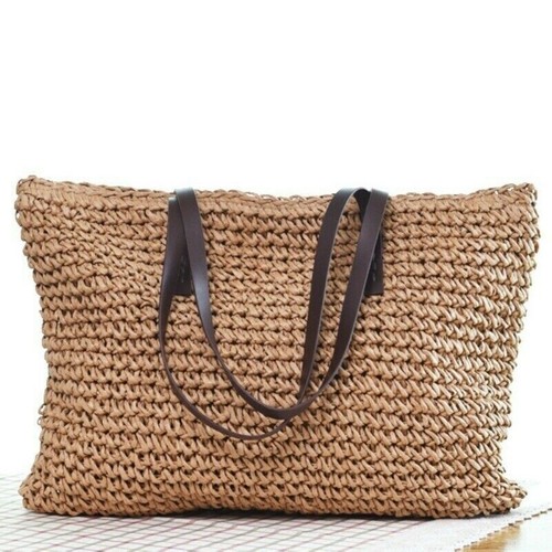 Damen tote tasche aus stroh - tasche,