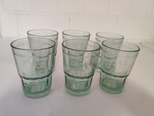 ** 6 Stück Bacardi White Rum Longdrinkglas Cocktailglas Tumbler grün **