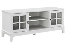 Moderner TV Board Lowboard Weiß Fernsehtisch Schrank Fernsehschrank Fernsehtisch