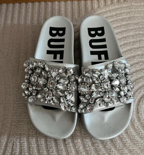 Buffalo sky diamond pantolette - sky,