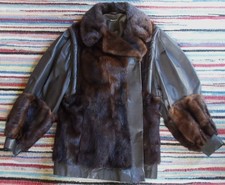 Pelzjacke nerz nappaleder - pelzjacke, gr