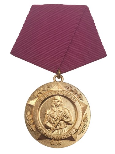 Ddr feuerwehr medaille für - ddr,