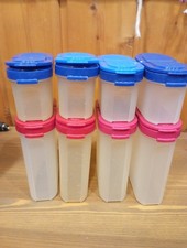 Tupperware 4 X Gewürzzwerge 4 x Gewürzriesen Rot Blau