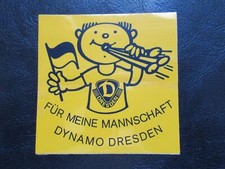 Dynamo Dresden-Für meine Mannschaft-original DDR Aufkleber-80er Jahre