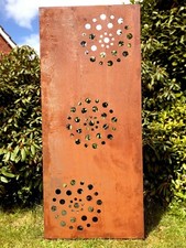 Edelrost Garten Sichtschutz Wand Rost Sichtschutzwand Metall 150*62 cm Punkte