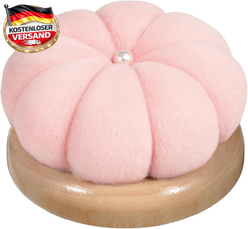 Nadelkissen mit holzsockel - nadelkissen,