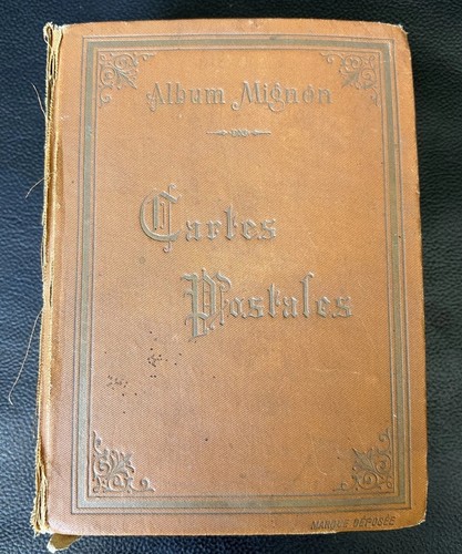 Antik postkartenalbum paris - postkartenalbum,