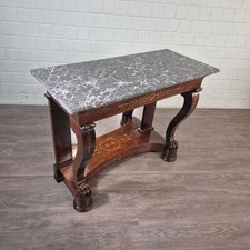 26527 Wandtisch Konsolentisch Biedermeier 1820 Nussbaum furniert Antik