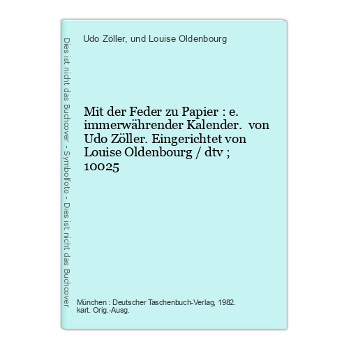 Mit der feder papier e - der,