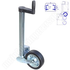 Stützrad 400kg 60mm 220x65mm