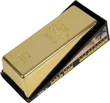 Goldbarren Türstopper aus