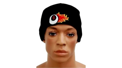 Beanie mütze schwarze acht - beanie,