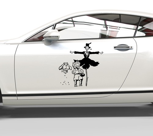 Autoaufkleber das wandelnde - das,