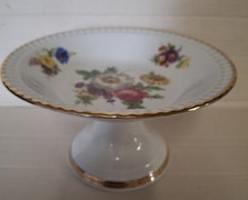 Konfektschale mit Goldrand und Fuß "Bayreuther Waldsassen Bavaria" aus Nachlass