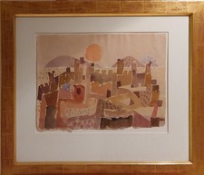 Bargheer Aqurelle Inseln Mit Sonne