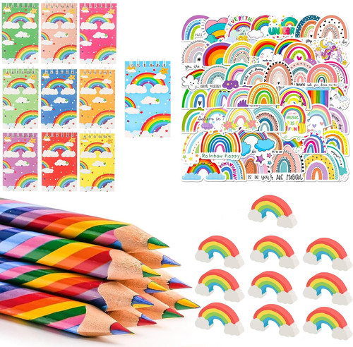 80pcs regenbogen schulsachen - 80pcs,