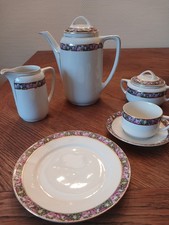 Großes, antikes Kaffeeservice - KMP, Krister Waldenburg, Schlesien