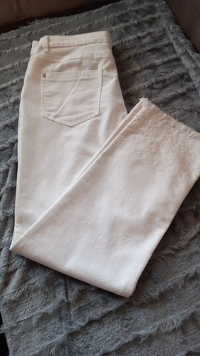 Weiße damenjeans mit - 40,