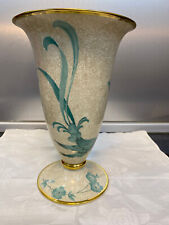 ROSENTHAL ANTIKE TRICHTERVASE GROß ELFENBEINFARBEN PORZELLAN + GOLDDEKOR