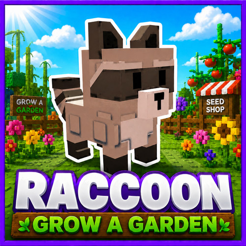 Raccoon grow a garden - raccoon,