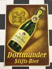 Dortmunder Stifts-Bier altes Blechschild um 1930