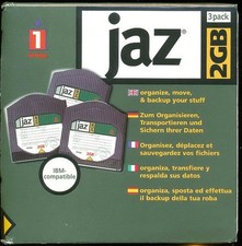 iomega Jaz 2GB Medien 3 Stück OVP