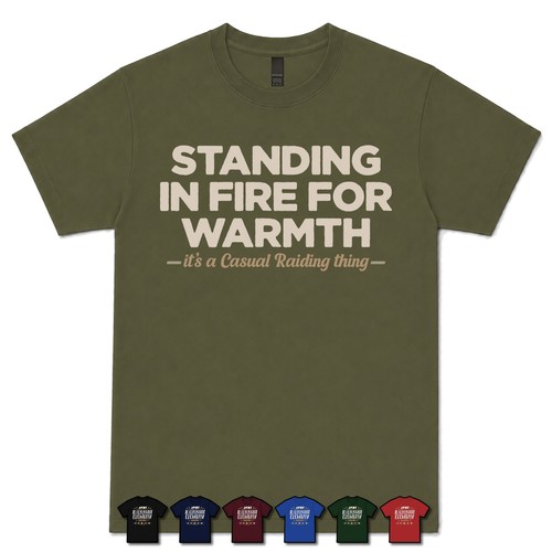 Standing fire for warm - in,
