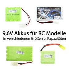 efaso 9,6V Ni-Mh Akku Akkus Batterien von 650 bis 1000 mAh für RC Modelle
