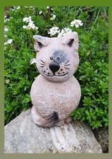 Beton Deko Garten UNIKAT Katze