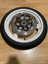 Suzuki GS 500 Vorderrad, Felge vorne mit Reifen, Battlax BT 45, Bridgestone