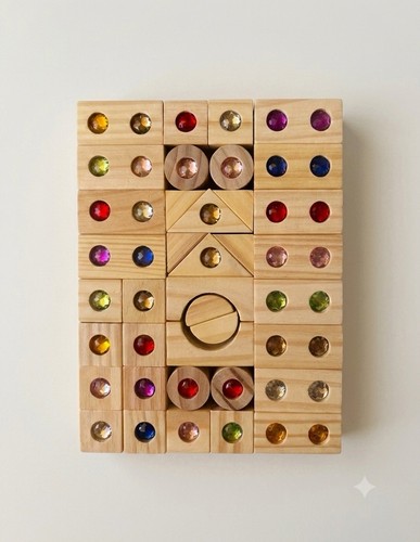 Holzbausteine mit