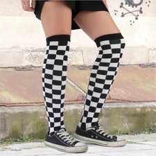 Socken Schwarz Weiß Kariert