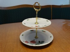 Etagere 2 stöck. Porzellan