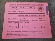 Ticket Alpen Cup  Eintracht Frankfurt  - SSC Neapel 1969
