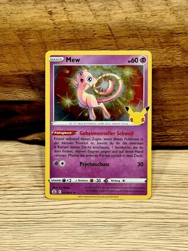 Mew holo pokemon karte - mew,