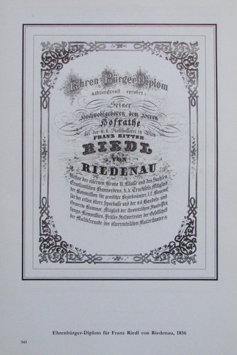 Ehrenbürger diplom franz - ehrenbÜrger-diplom,