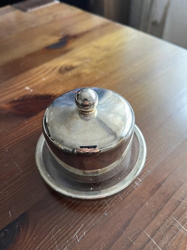 Kaviardose versilbert mit - versilbert,