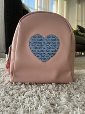 Rucksack in Rosa mit hellblauem Herz