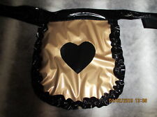 Lackschürze Zofenschürze