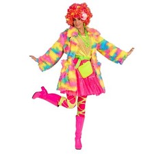 Kostüm Bunter Plüschmantel