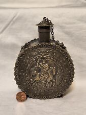 Alte Pulverflasche Hl. Georg