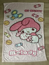 ❤️Neu Sanrio My Melody Hase Hello Kitty Friend Flanell Kuscheldecke 75x100cm❤️