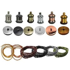 E27 Lampenfassung Set Metall