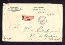 Centralbank d. dt. Sparkassen in Prag / Wertpapiere * Wertbrief Umschlag v. 1926