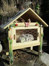 Figur Hase Hasenstall Holz