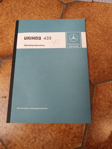 Original handbuch unimog 435 - original,