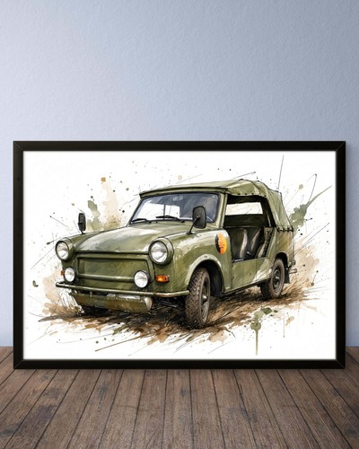 Trabant p601 kübel - kübel, kunstdruck