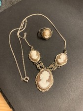 Alter Kamee gemme kette set